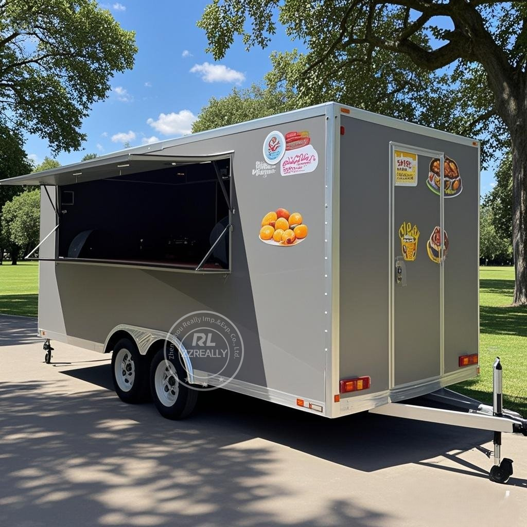 Hot Dog Vending Cart - Hot Dog BBQ Trailer Snack Vending