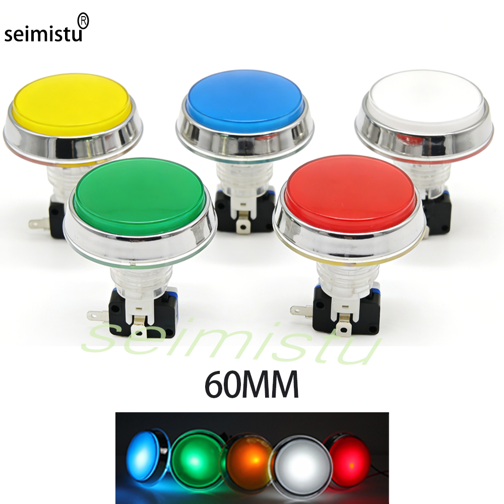 60mm Chrome 12V Flat Arcade LE - مراجعة Arcade Games And Vending وسعره