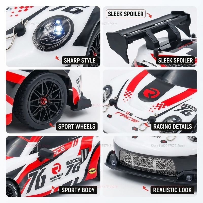 1:24 RC Drift Cars 80KM/H 4WD  - مراجعة Racing Arcade Cabinet وسعره