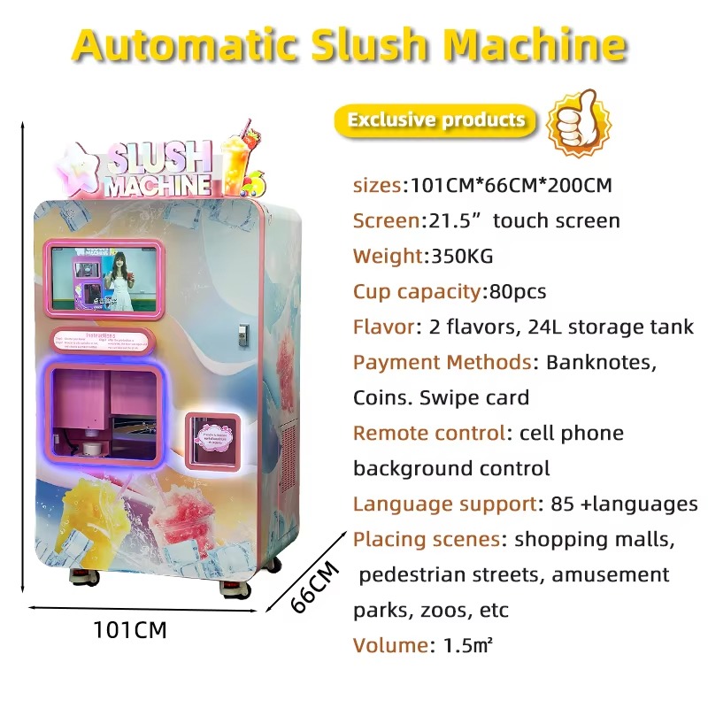 Adjustable Slushie Vending Mac - مراجعة Slushie Machine Vending وسعره