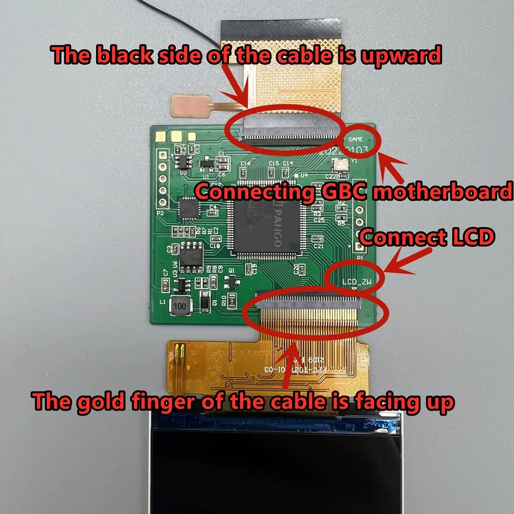 Original Size New 2.45 GBC IPS - مراجعة Lcd Screen Arcade وسعره