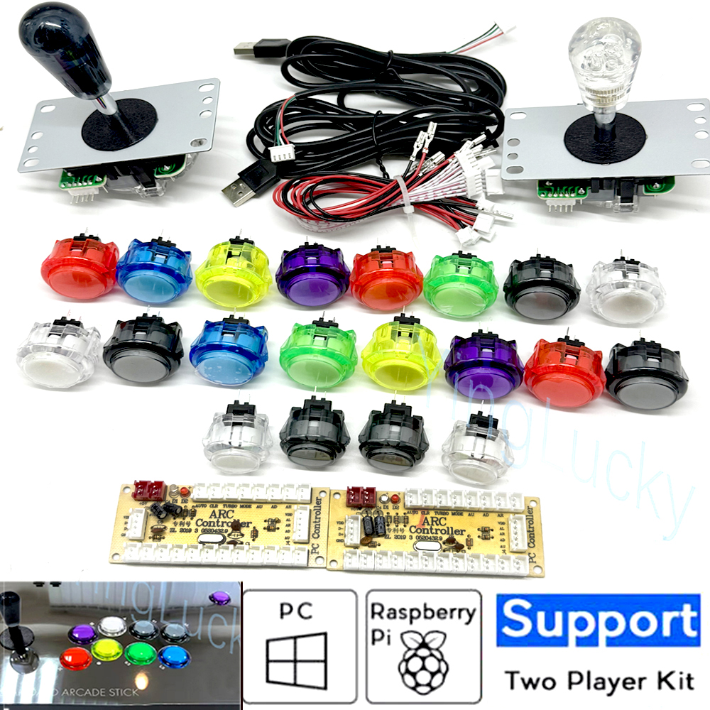 2 Player Arcade kit Copy Sanwa - مراجعة Arcade Button Pcb وسعره