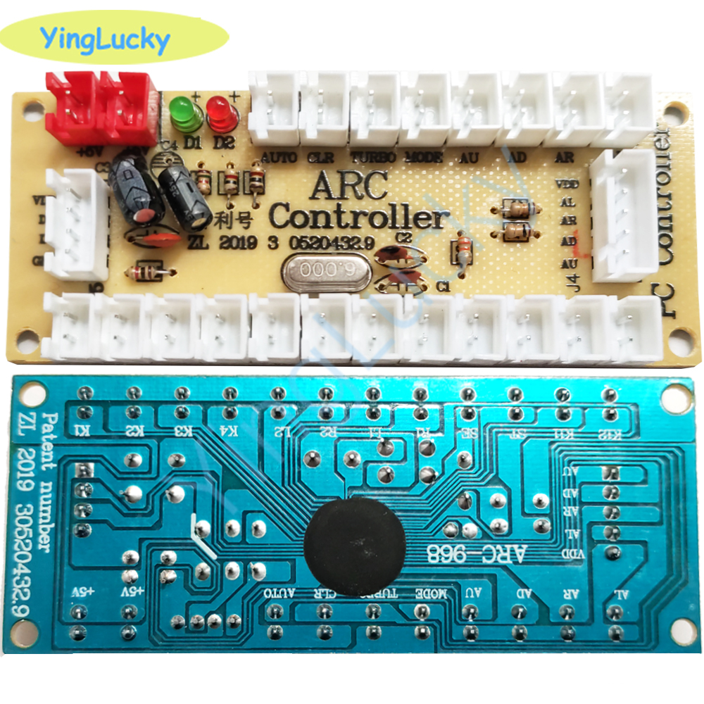 2 players Zero Delay Arcade US - مراجعة Arcade Button Pcb وسعره