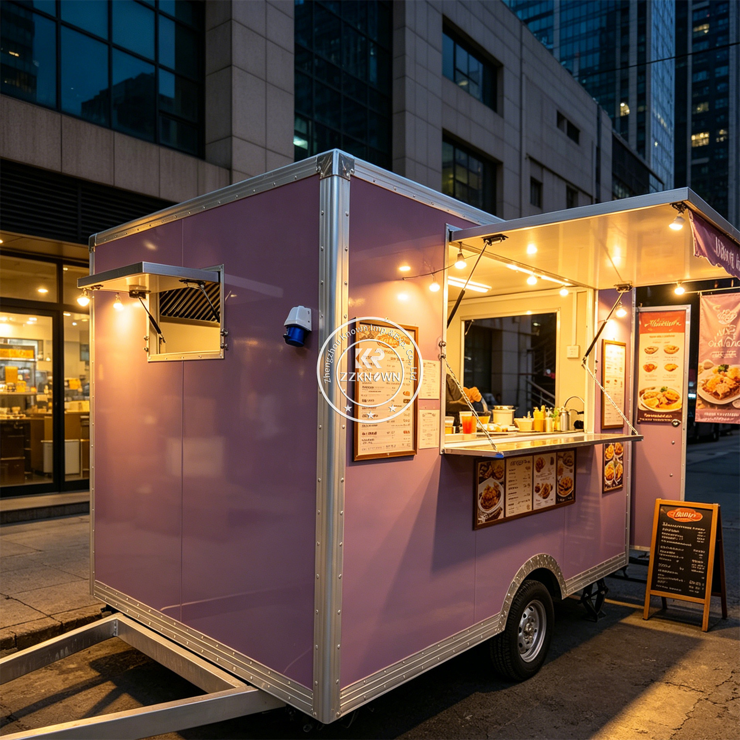 Mobile Fast Food Trailer Cart  - مراجعة Hot Dog Vending Cart وسعره