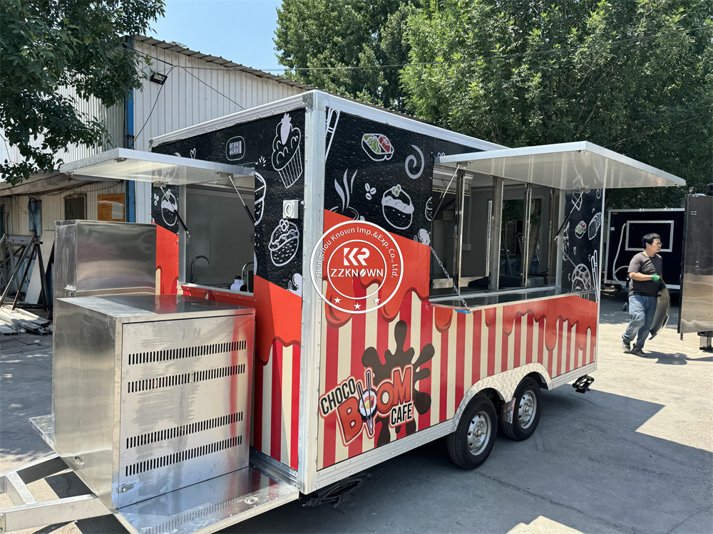 Food Trailers  Hot Dog Concess - مراجعة Hot Dog Vending Cart وسعره