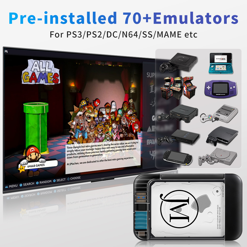 RETROBAT Portable 500G Gaming  - مراجعة Arcade X وسعره