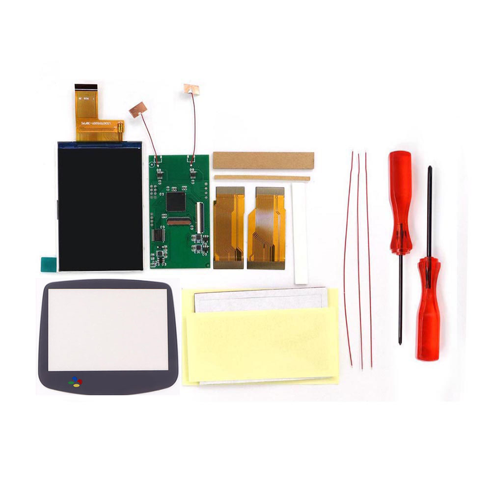 For GBA V5 Drop in Backlight L - مراجعة Lcd Screen Arcade وسعره