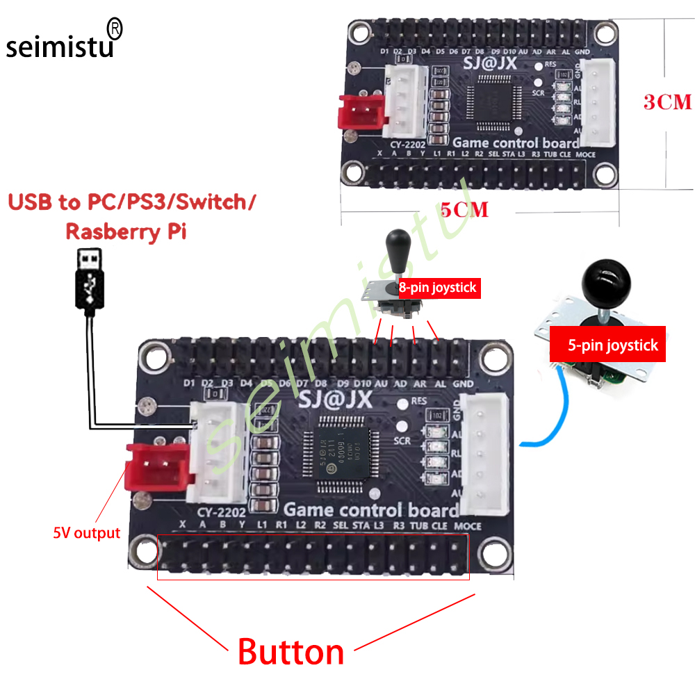 1 Player DIY Arcade USB Zero D - مراجعة Arcade Button Pcb وسعره