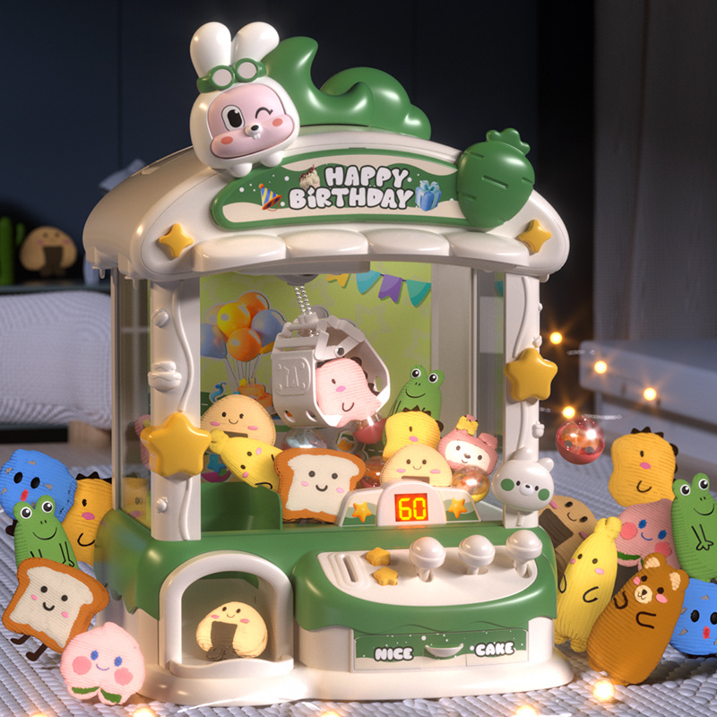 Cartoon Claw Game Machine Rabb - مراجعة Coin Pusher Machine وسعره