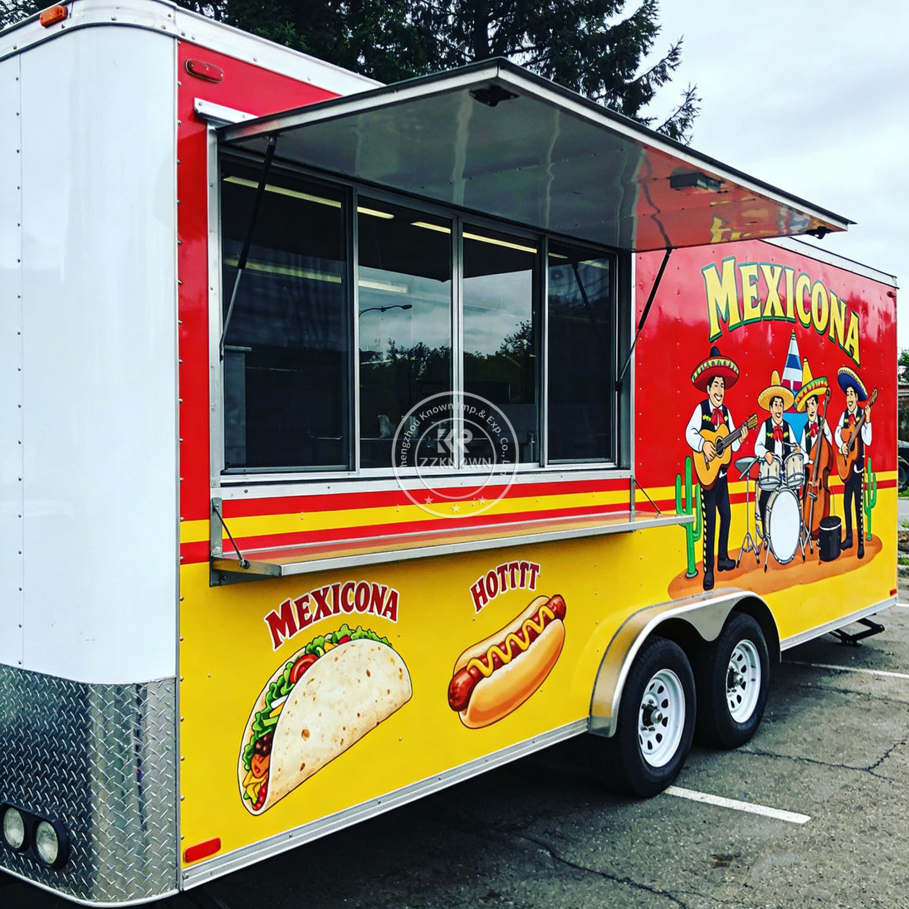 Customized Mobile Food Trailer - مراجعة Hot Dog Vending Cart وسعره
