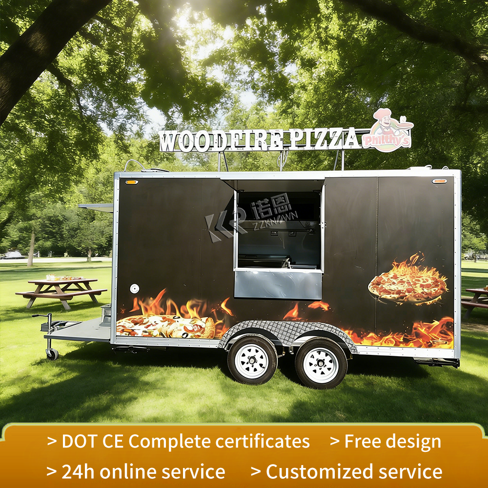 Customized Mobile Food Trailer - مراجعة Hot Dog Vending Cart وسعره