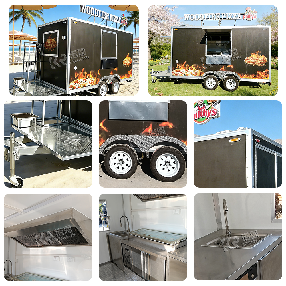 Customized Mobile Food Trailer - مراجعة Hot Dog Vending Cart وسعره