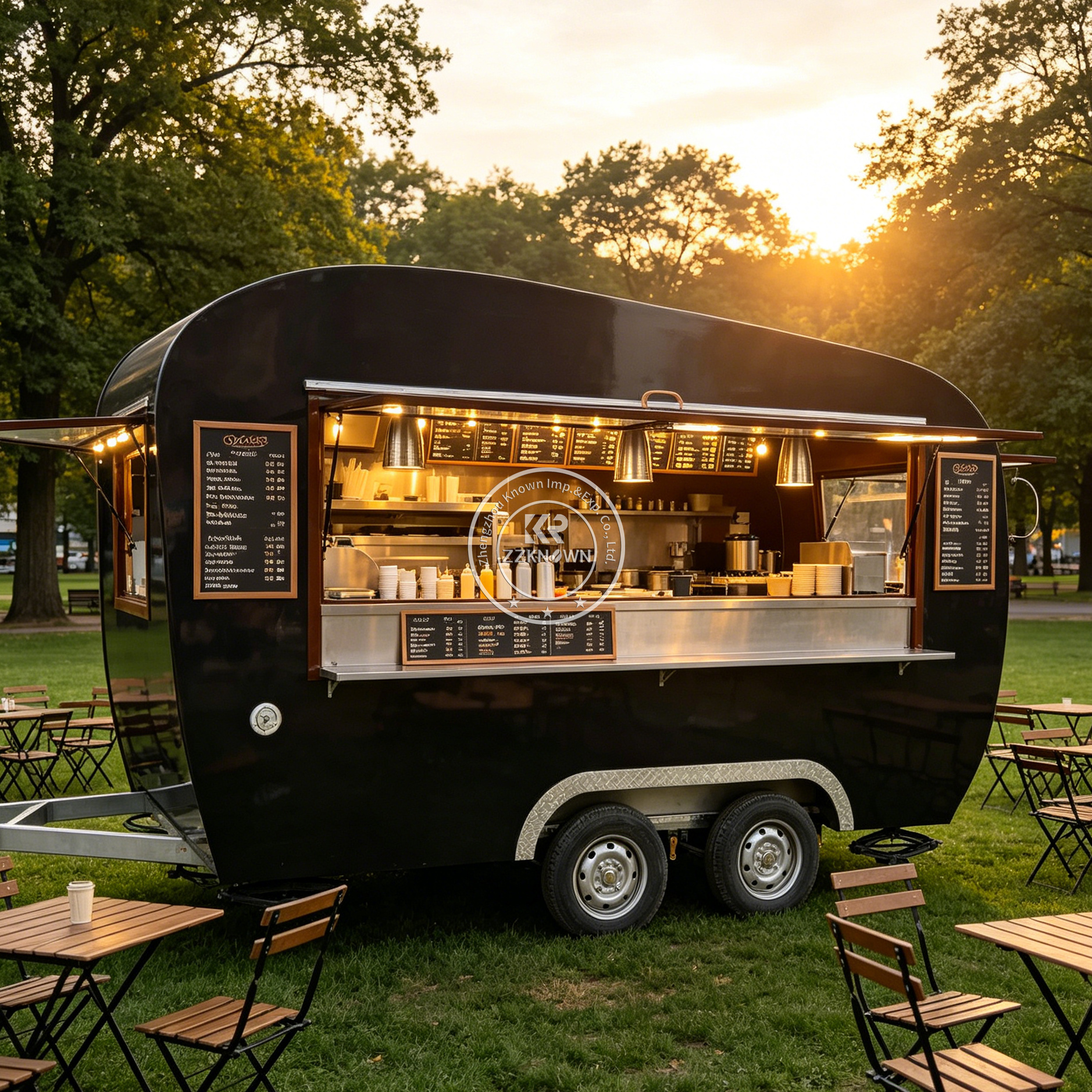 Custom Mobile Concession Food  - مراجعة Hot Dog Vending Cart وسعره