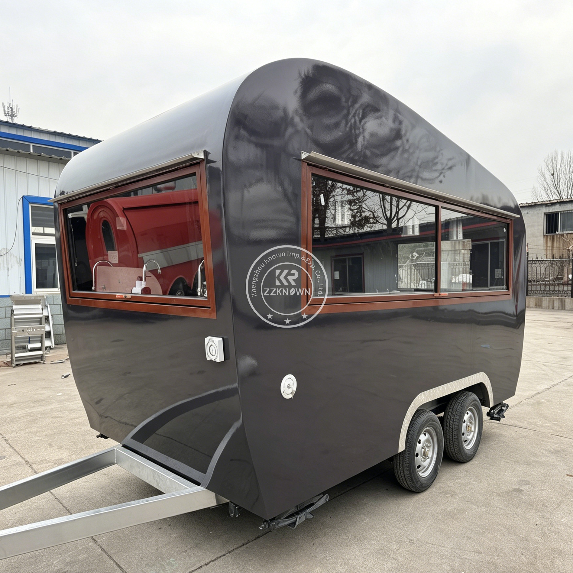 Custom Mobile Concession Food  - مراجعة Hot Dog Vending Cart وسعره