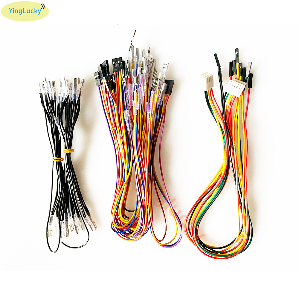 2 Players Xin Mo cable Joystic - مراجعة Arcade Button Pcb وسعره