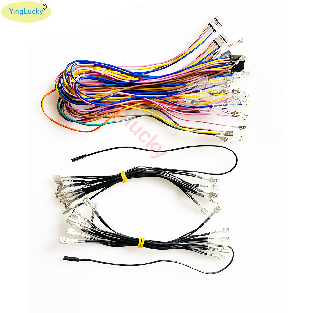 2 Players Xin Mo cable Joystic - مراجعة Arcade Button Pcb وسعره