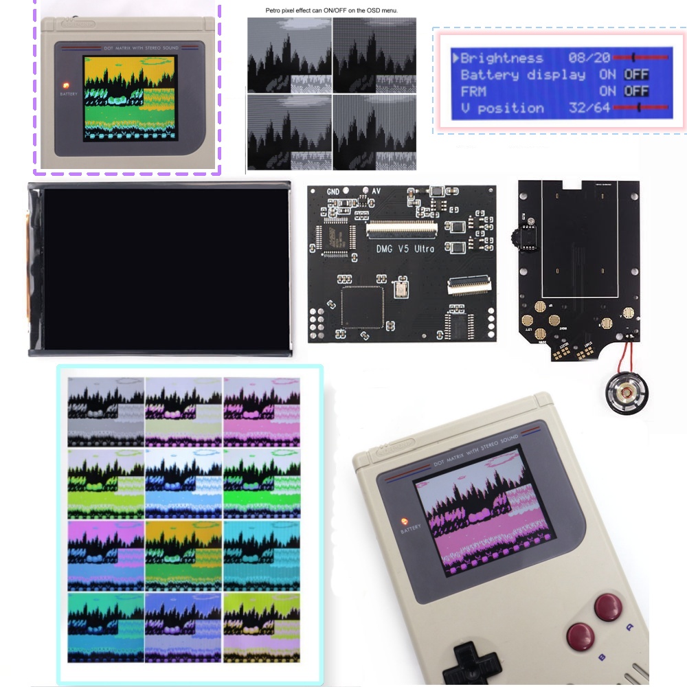 36 Colors Changing Mode RIPS S - مراجعة Lcd Screen Arcade وسعره