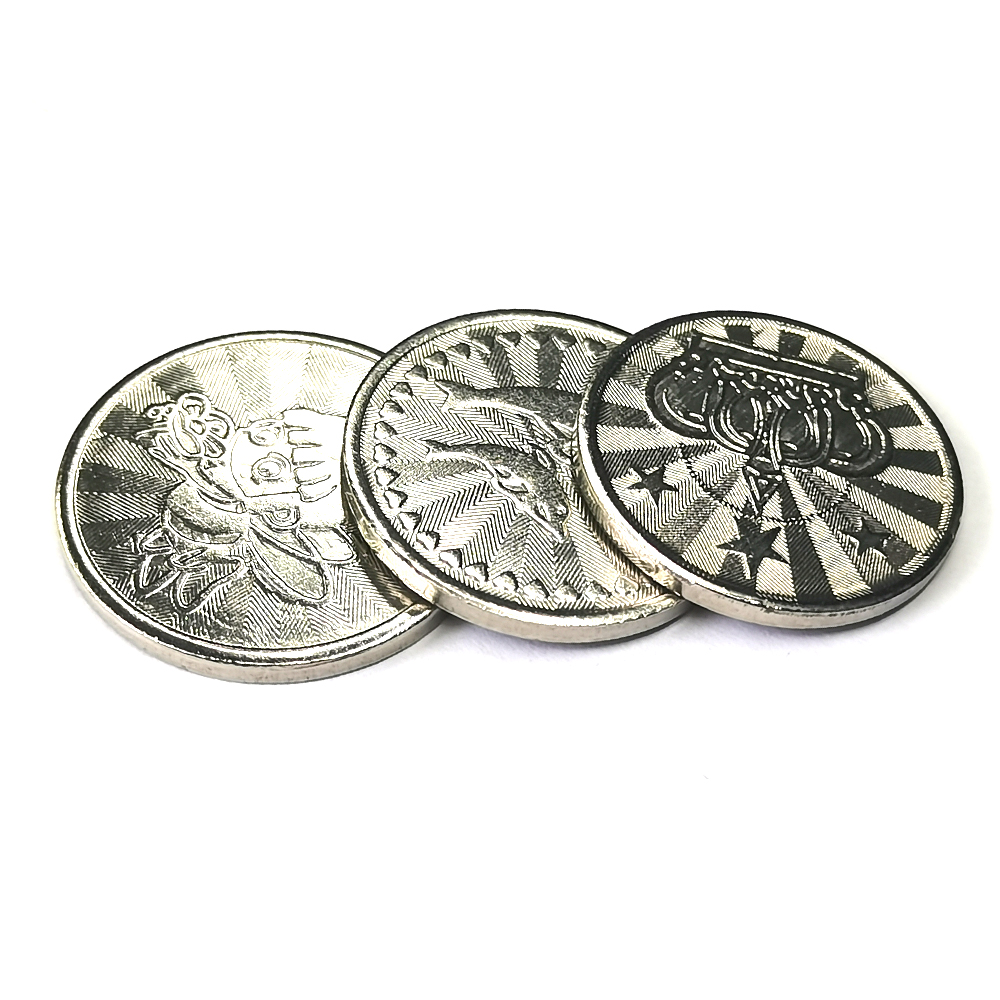 100PCS  Coins Tokens Stainless - مراجعة Arcade Games And Vending وسعره