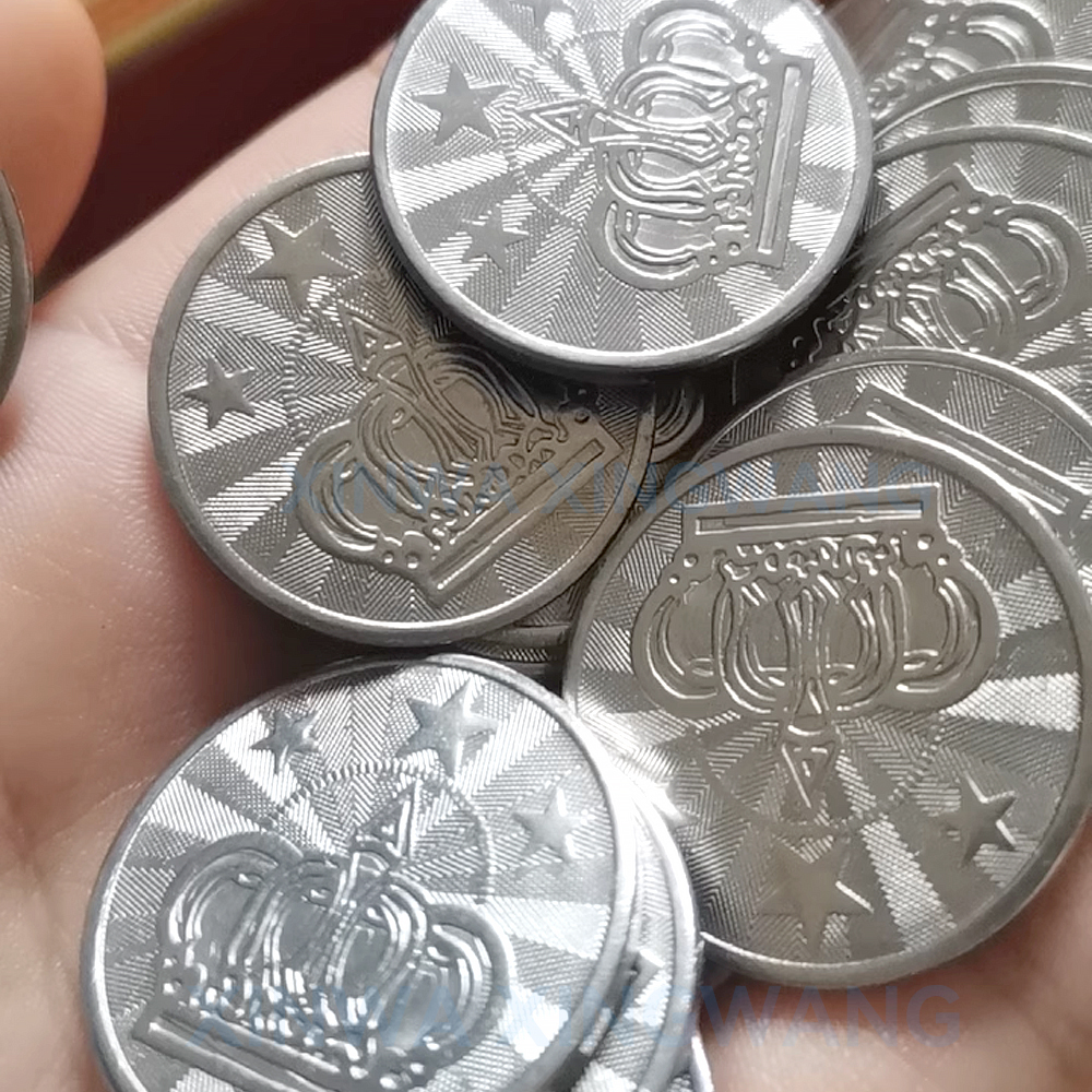 100PCS  Coins Tokens Stainless - مراجعة Arcade Games And Vending وسعره