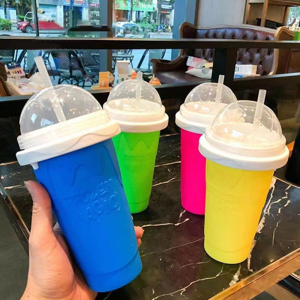 300ML Smoothies Squeeze Cup Qu - مراجعة Slushie Machine Vending وسعره