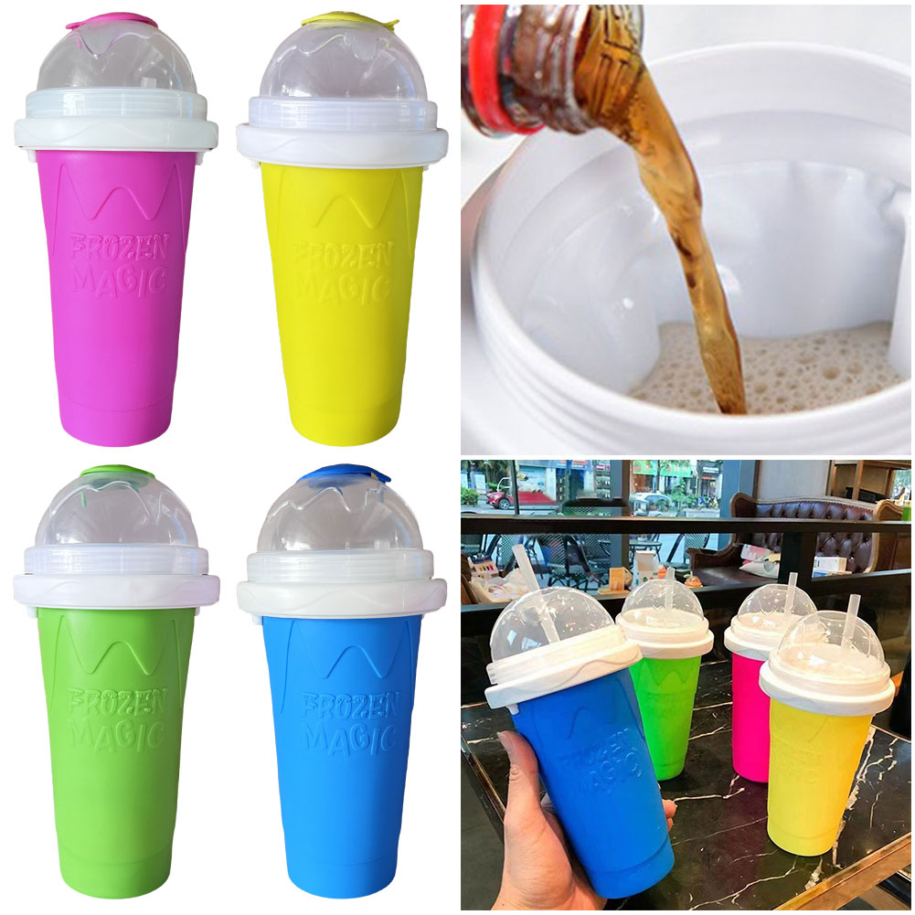 300ML Smoothies Squeeze Cup Qu - مراجعة Slushie Machine Vending وسعره