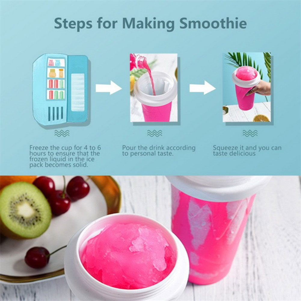 300ML Smoothies Squeeze Cup Qu - مراجعة Slushie Machine Vending وسعره