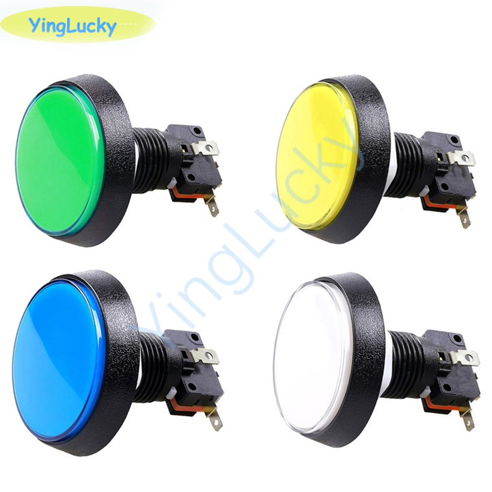 10pcs Arcade Button 60MM  LED  - مراجعة Coin Pusher Machine وسعره