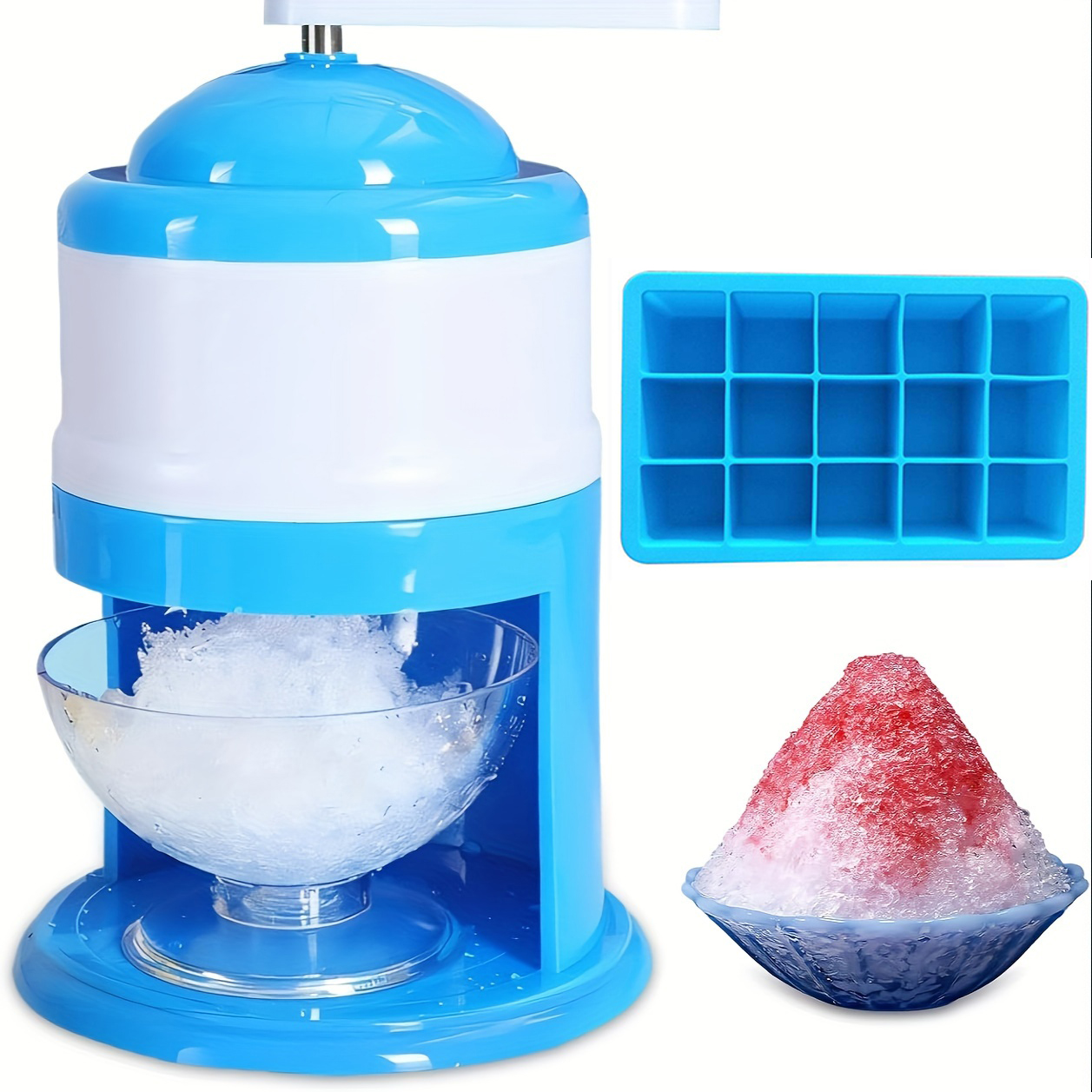 Portable Hand Crank Snow Cone  - مراجعة Slushie Machine Vending وسعره