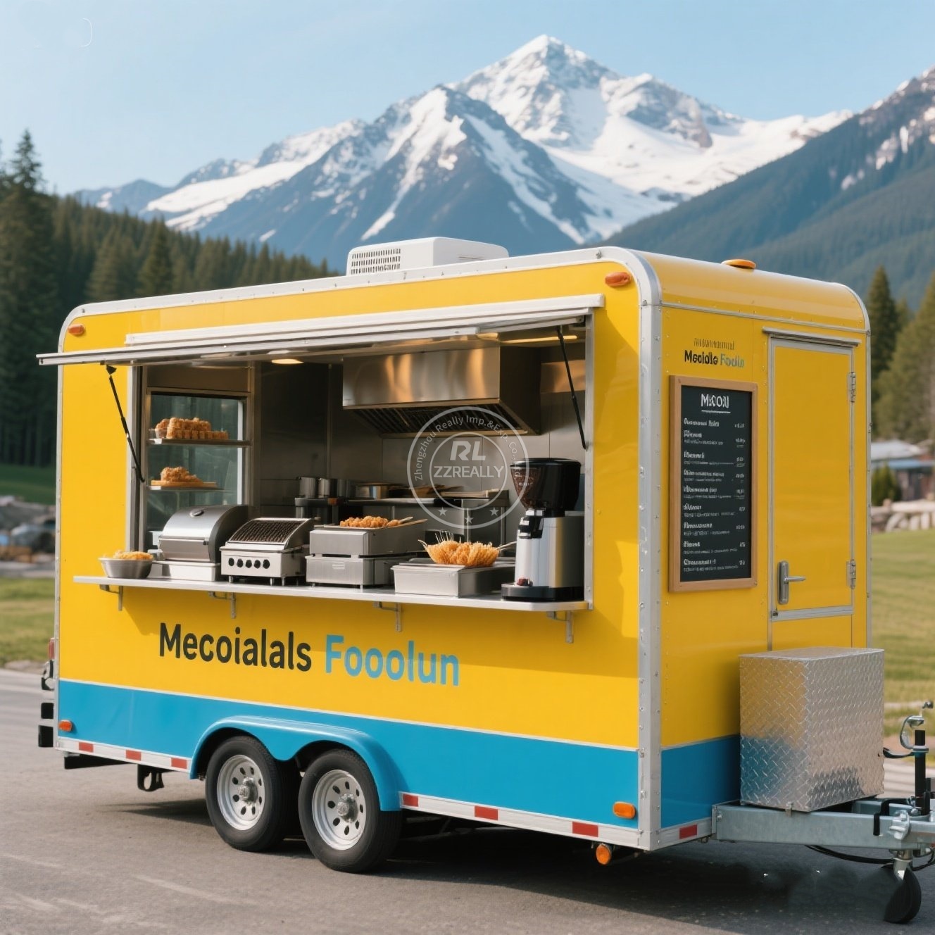 Customizable Food Trailer Manu - مراجعة Hot Dog Vending Cart وسعره
