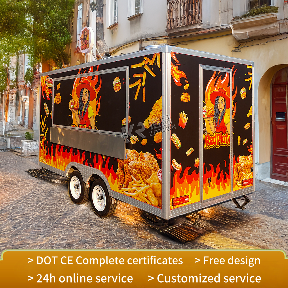 Customizable Food Trailer Manu - مراجعة Hot Dog Vending Cart وسعره