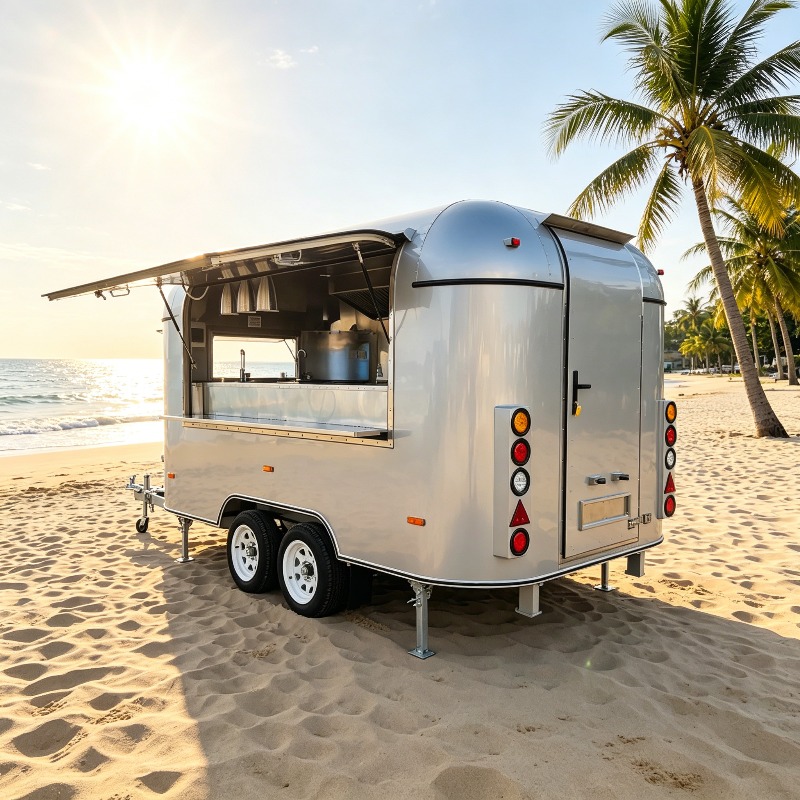 Customized Food Truck Mobile w - مراجعة Hot Dog Vending Cart وسعره