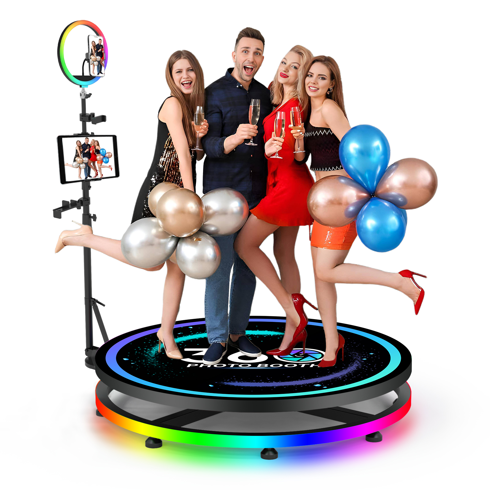 360 Photo Booth with Flight Ca - مراجعة Photo Booth Machine وسعره