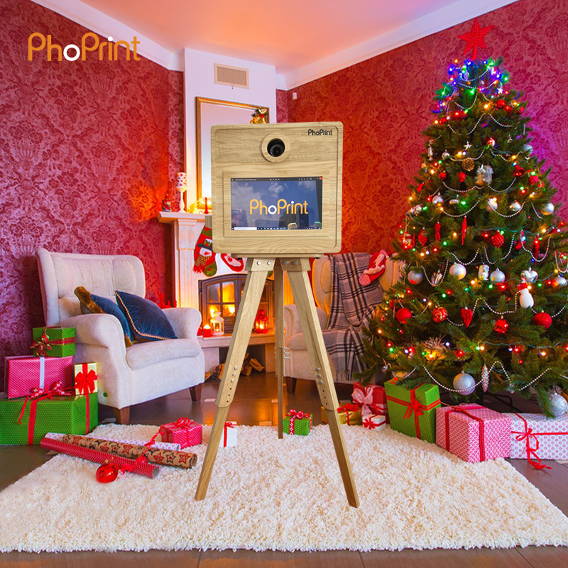 Phoprint Wood Photo Booth Vint - مراجعة Photo Booth Machine وسعره