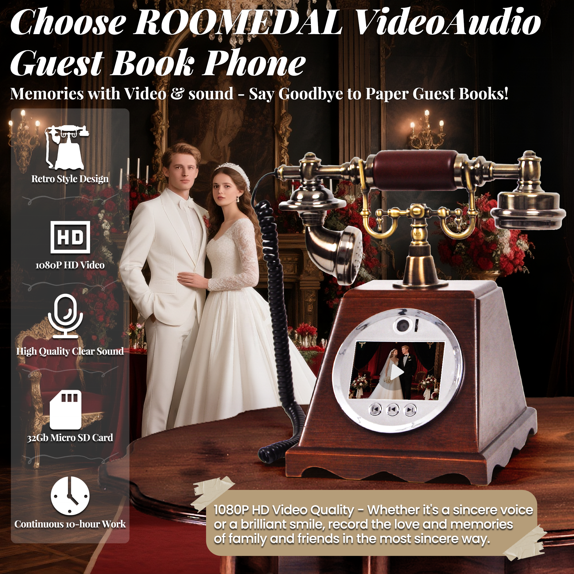 New Arrival Walnut Antique Tel - مراجعة Photo Booth Machine وسعره