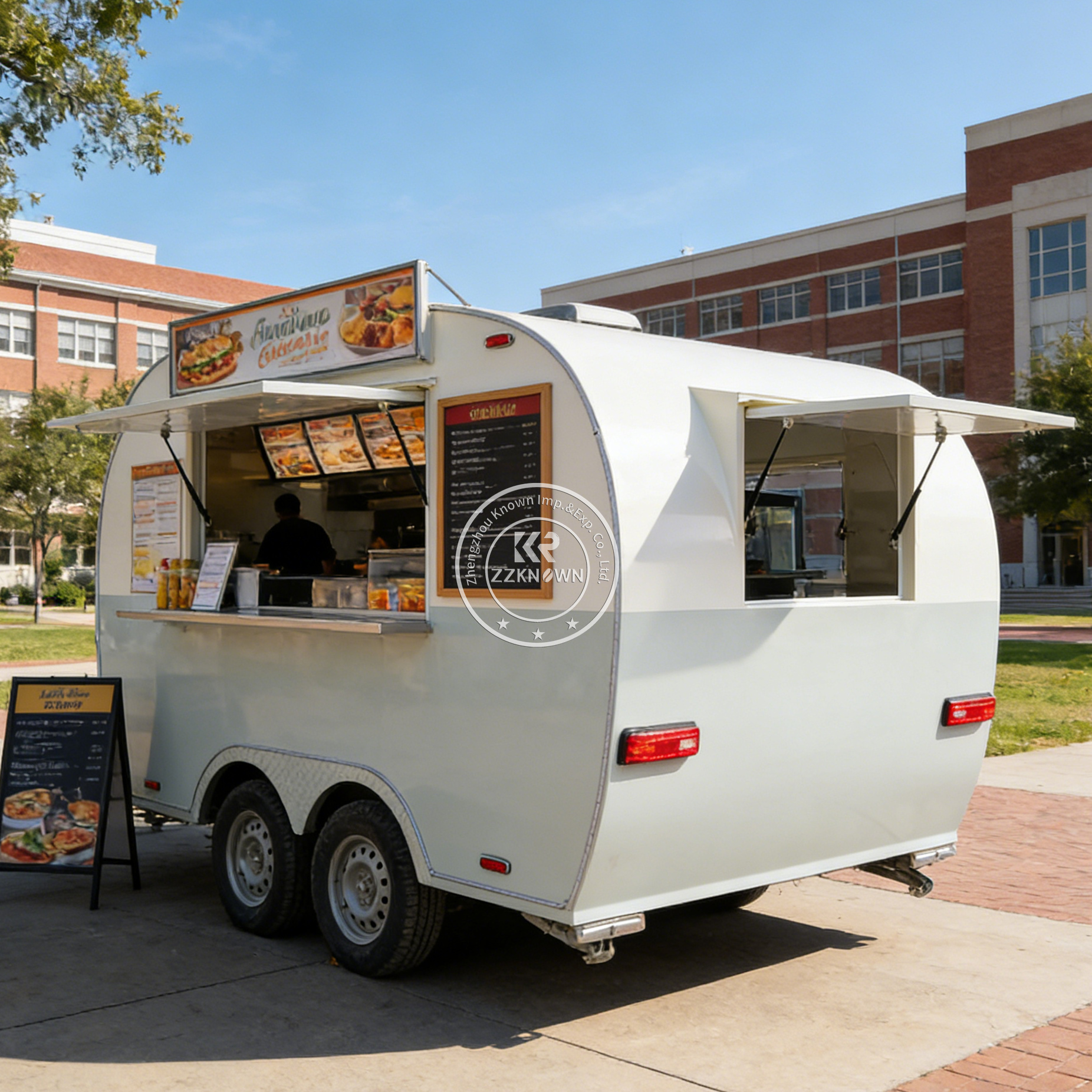 Concession Mobile Fast Food Ca - مراجعة Hot Dog Vending Cart وسعره