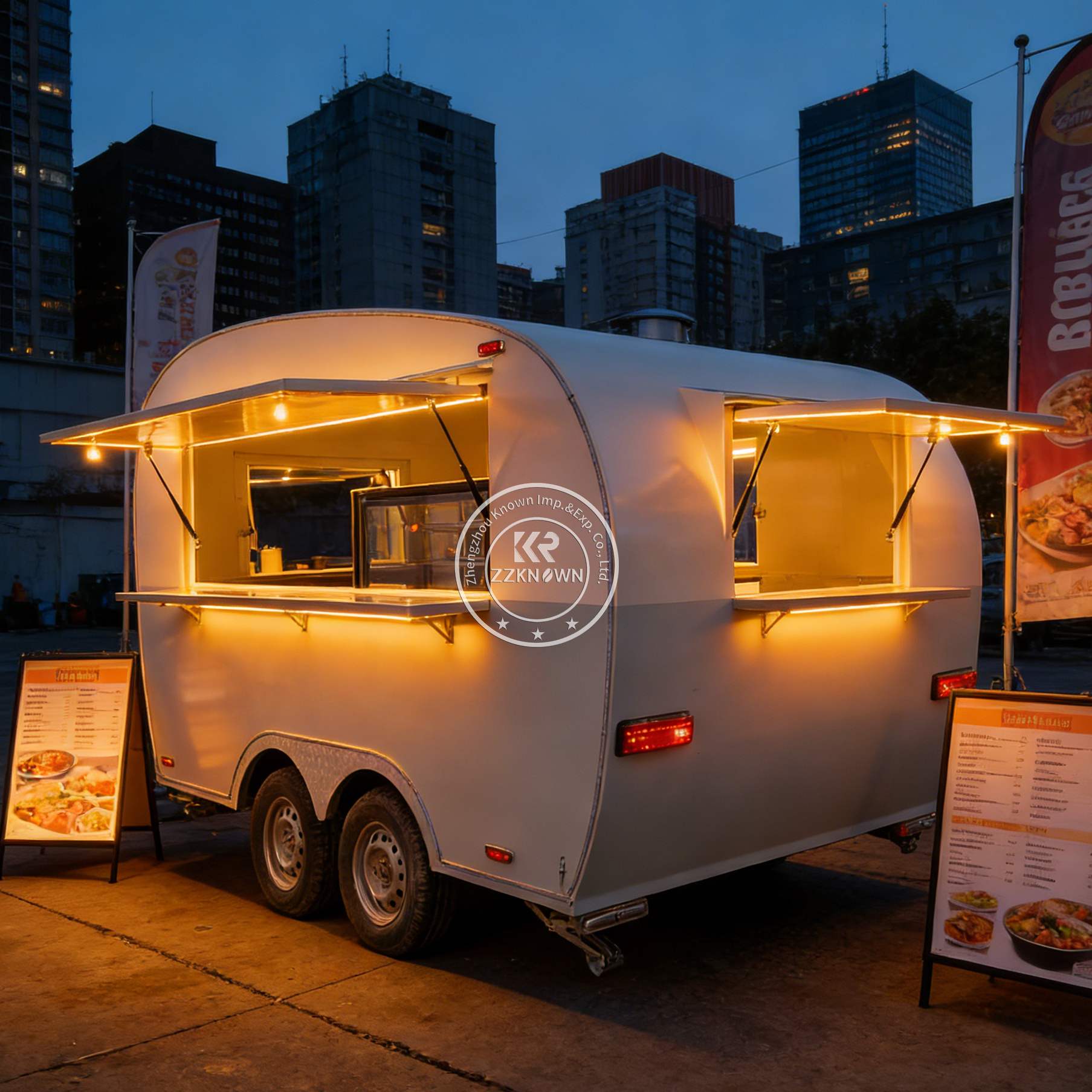 Concession Mobile Fast Food Ca - مراجعة Hot Dog Vending Cart وسعره