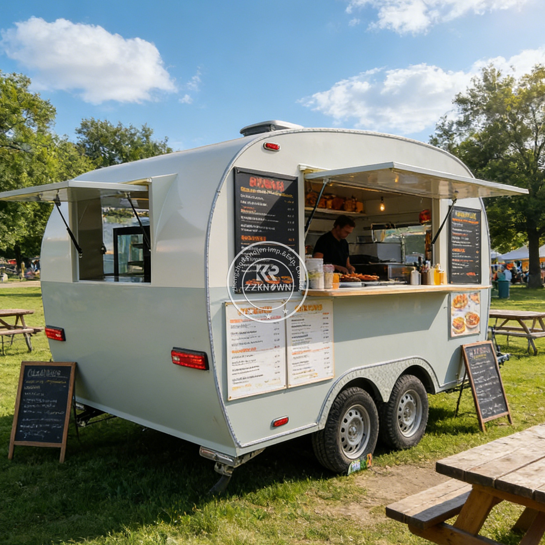 Concession Mobile Fast Food Ca - مراجعة Hot Dog Vending Cart وسعره
