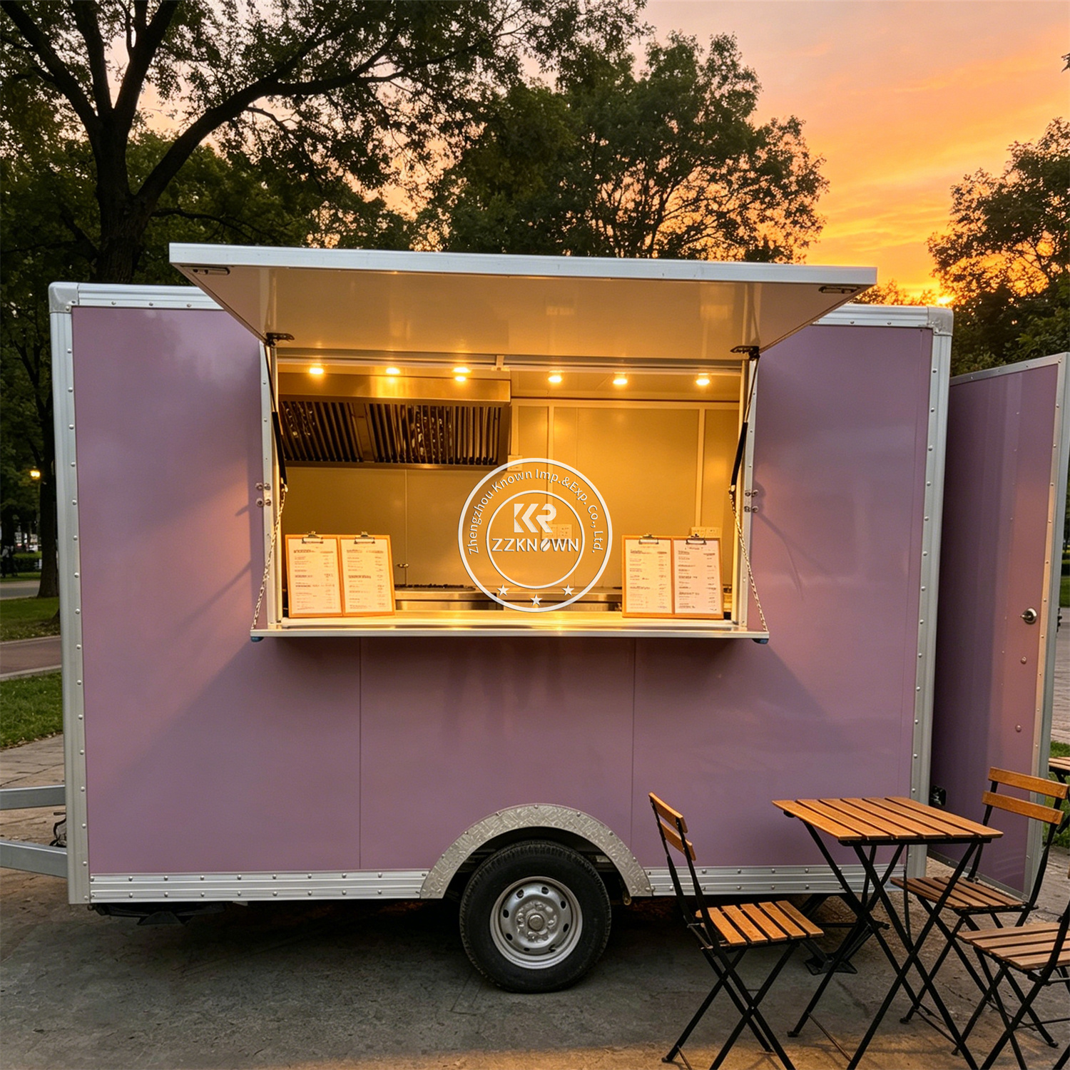 Street Custom Food Trailer Mob - مراجعة Hot Dog Vending Cart وسعره